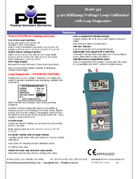 Thumbnail of document Data Sheet - 532 Loop Calibrator